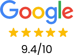 Avis Google 5 étoiles, note 9.4 sur 10